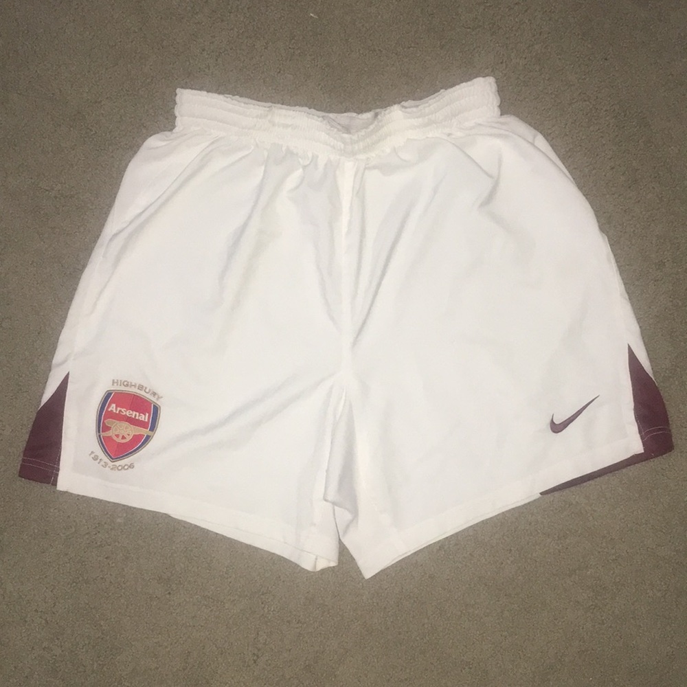 Men’s Nike Arsenal FC 05’ White Game Shorts M/L